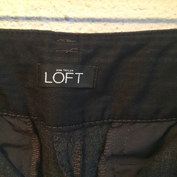 Ann Taylor Loft Charcoal Trouser Straight Leg Sz 0 - Picture 5 of 6